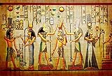 LFEEY 7x5ft Vinyl Gods of Egypt Backdrop for Photography Egyptian Decor Ancient Egyptian Mythology Sphinx Hieroglyphics Egypt Parchment Hieroglyphic Photo Background for Travel Vacation Studio Props