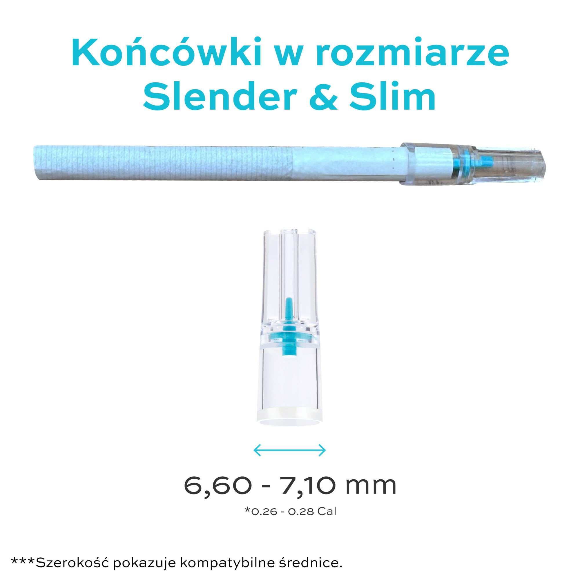 Tarbust Slender 1200 filtrów do papierosów, antysmolisty filtr 7 mm, plastikowy ustnik do papierosów smukłych