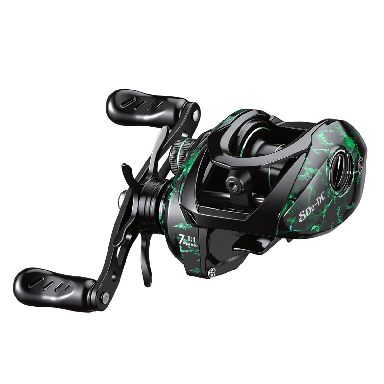 Milageto Freno Electrónico DC Alta Velocidad Antienredos Funcionamiento para Aficionados a la Pesca