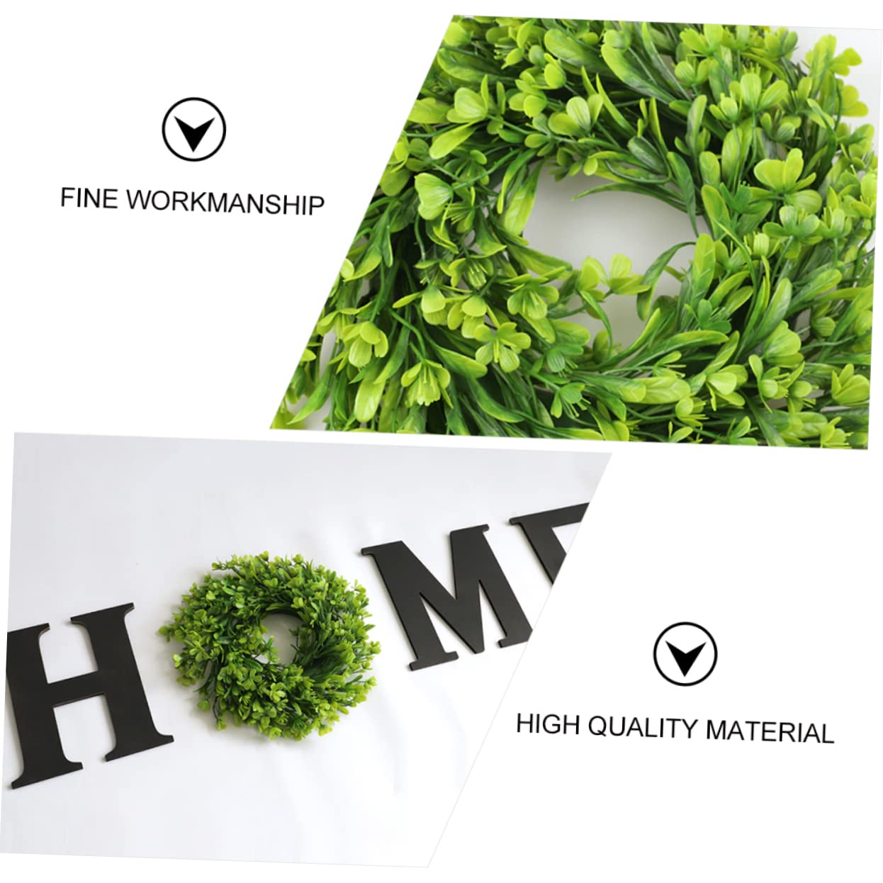 Adorno Colgante de Madera Home, Letras Negras para Pared