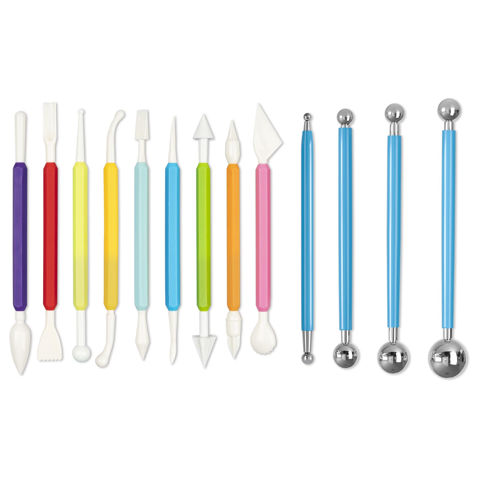 Clay Tools Kit, 13 PCS Polymer Clay Tools, Essential Ceramic Clay Sculpting Tools, Air Dry Clay Tools for Pottery, Clay Modeling, Carving and Sculpting, Suitable for Kids, Adults and DIY Enthusiasts
