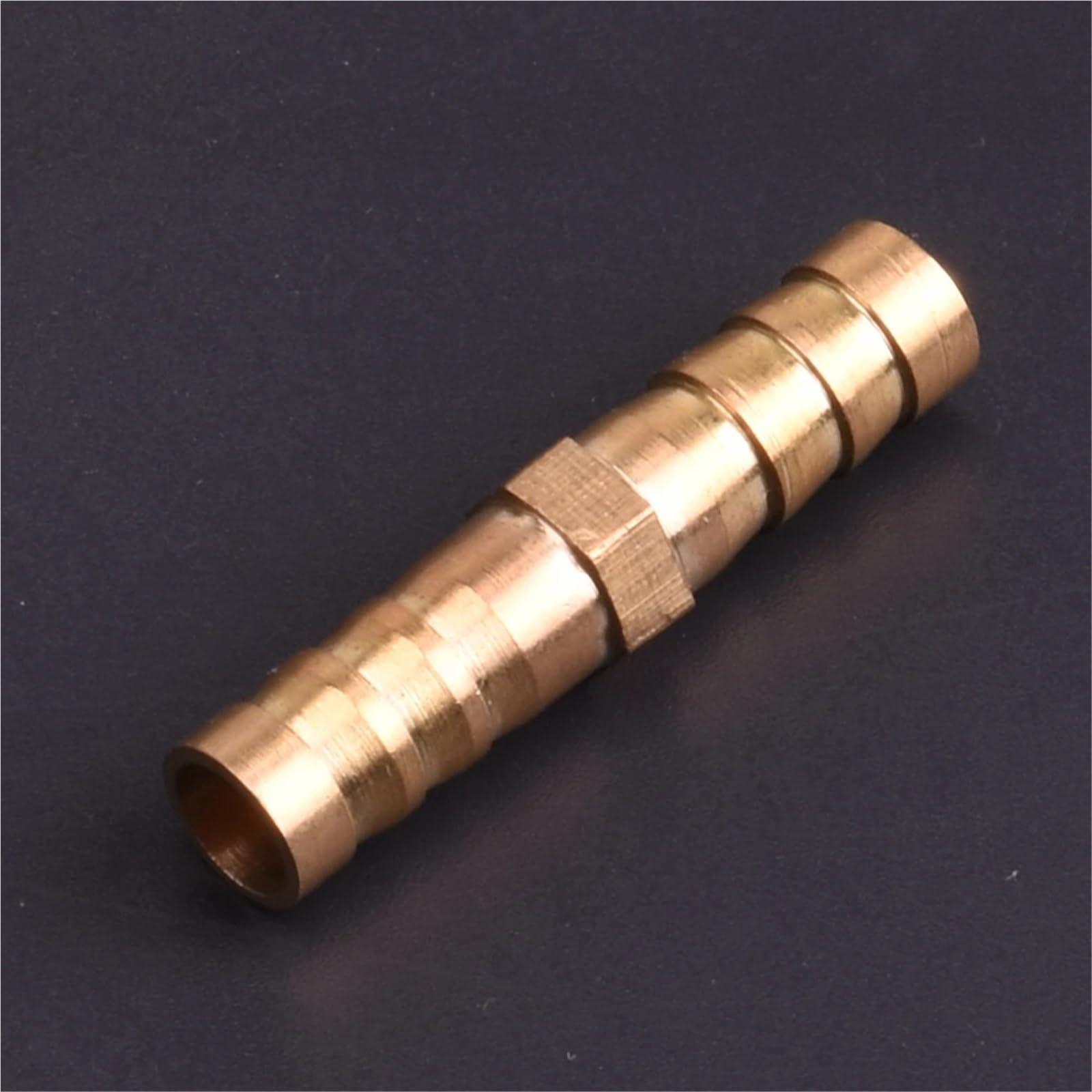 Schlauchverbinder Messing Gerader Schlauchanschluss aus Messing mit gleichem Widerhaken, Gas, Kupfer, Verbindungsstück-Adapter(50 Pcs,12-10mm)