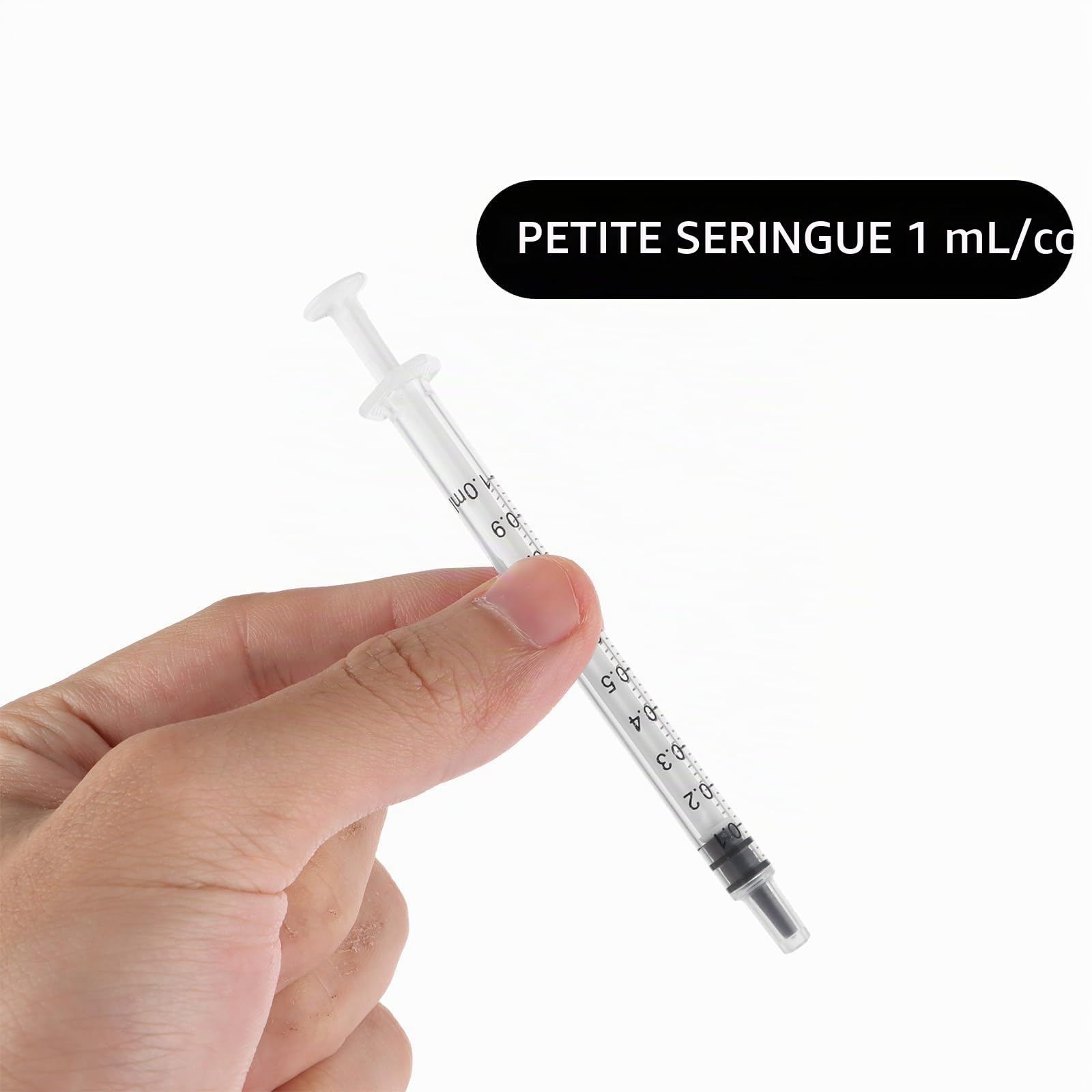 ASelected Lot de 200 seringues à insuline - 1 ml - En plastique - À usage unique - Sans aiguilles - Pour aliments, animaux de compagnie, laboratoires scientifiques - Emballées individuellement