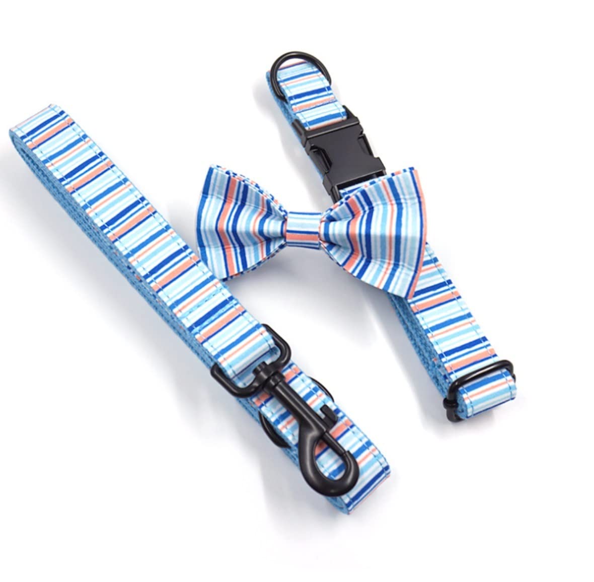 Morbido Guinzaglio Per Cani Set Di Guinzagli Per Collare Per Cani In Poliestere A Strisce Forniture Per Animali Domestici Per Per A Prova Fuga Antiscivolo Flexi(49-55cm)