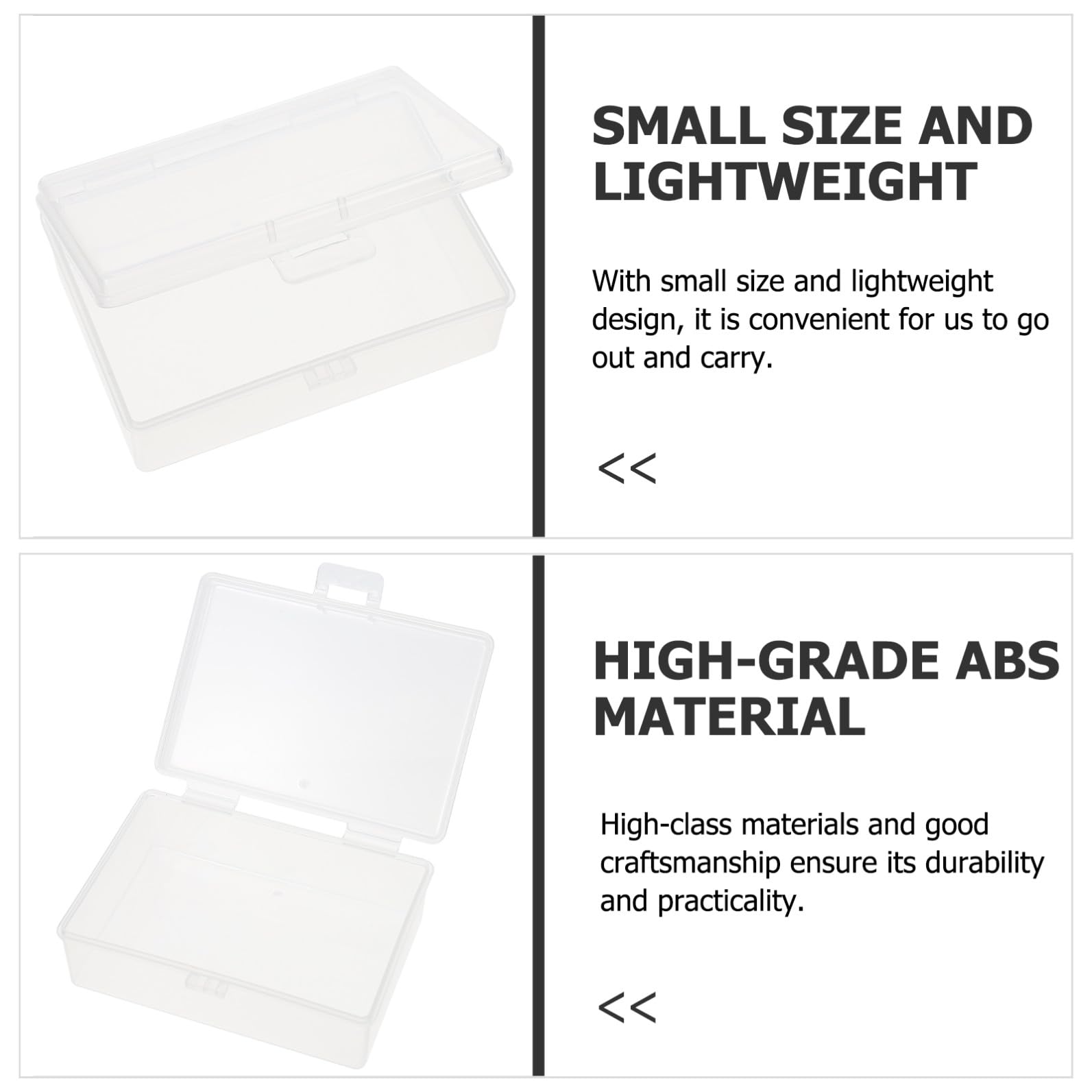 jojofuny 5 Sätze Transparente Aufbewahrungsboxen Für Batterien Und Karten Multifunktionale Klarsichtboxen Für Haushalt Und Bürobedarf Für Organisation Von Schmuck Münzen Und 10 Stück * 5