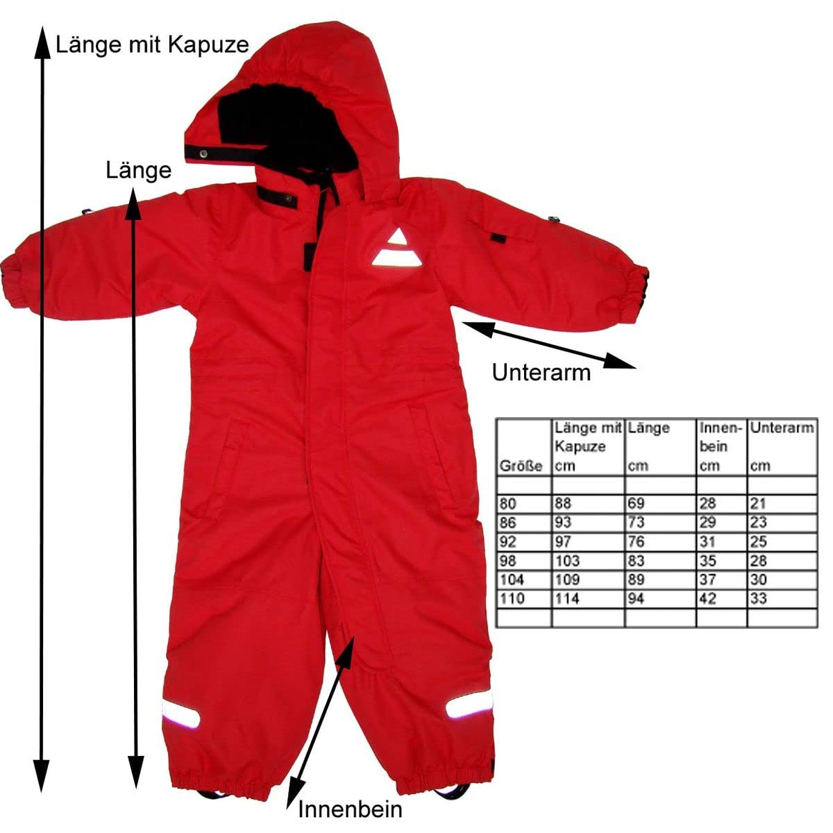MAYLYNN Mini - Baby Softshell Schneeanzug Schneeoverall rot