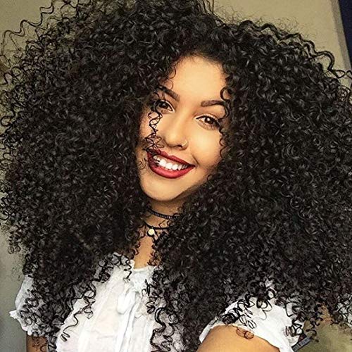 Jaja Hair 8A Brazilian Kinky Curly Virgin Hair 3 Bundles Deal 100% Human Hair Bundles Deep Curly Hair Weave Natural Color Remy Hair Extensions 14 14 14 Inches
