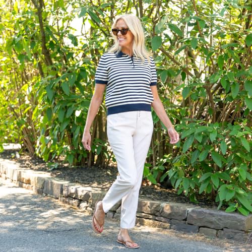 Jofit Apparel Women's High Waist Golf Pants for Golf or Cocktails - Semi-Fitted, Cropped, 28" Inseam, Stone4