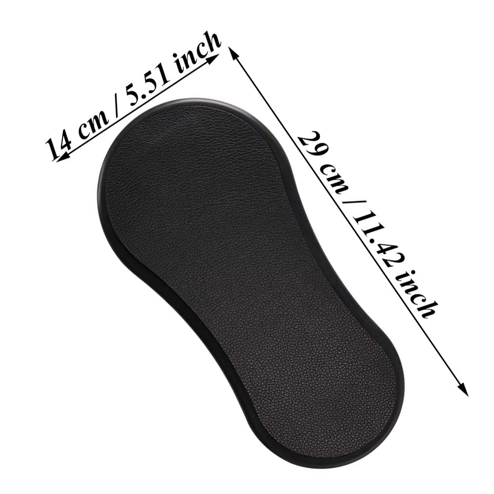 Poggiapolsi Regolabile Per Mouse - Memory Foam, Rotazione 180°, Ergonomico Per Ufficio E Gaming | Nero - Foto 9