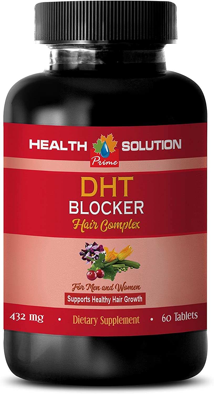 hair growth pills dht blocker - DHT BLOCKER HAIR COMPLEX - FOR MEN AND WOMEN - SUPPORT HEALTHY HAIR GROWTH - zinc for hair loss, dht blocker for women hair growth, dht supplement 1B 60 Coated Tablets