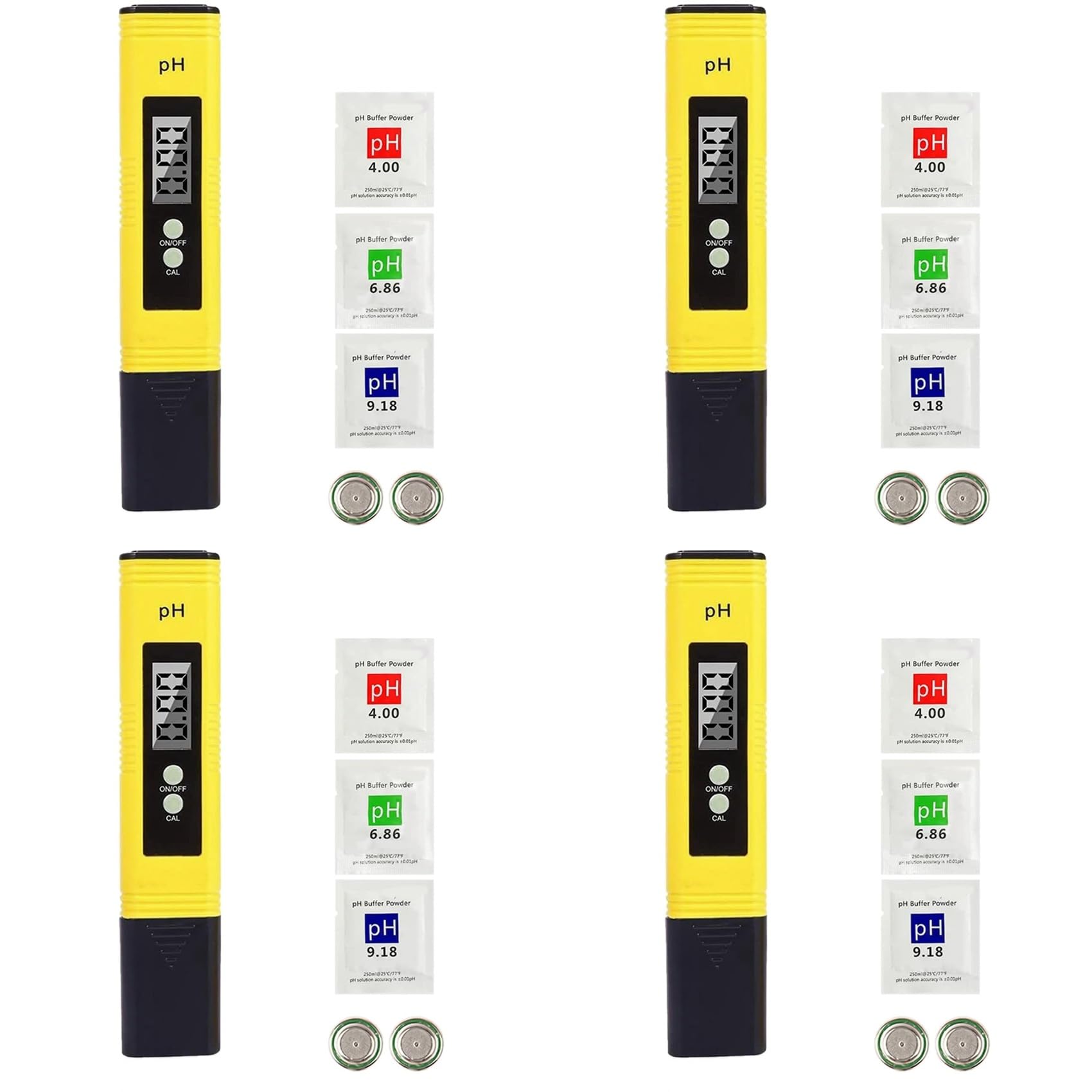 Ctrlzs 4X Ph Meter Tester Digital Ph Meter 0.01 Ph Water Quality Test Digital Tester For Kitchen, Aquarium, Pool, Laboratory