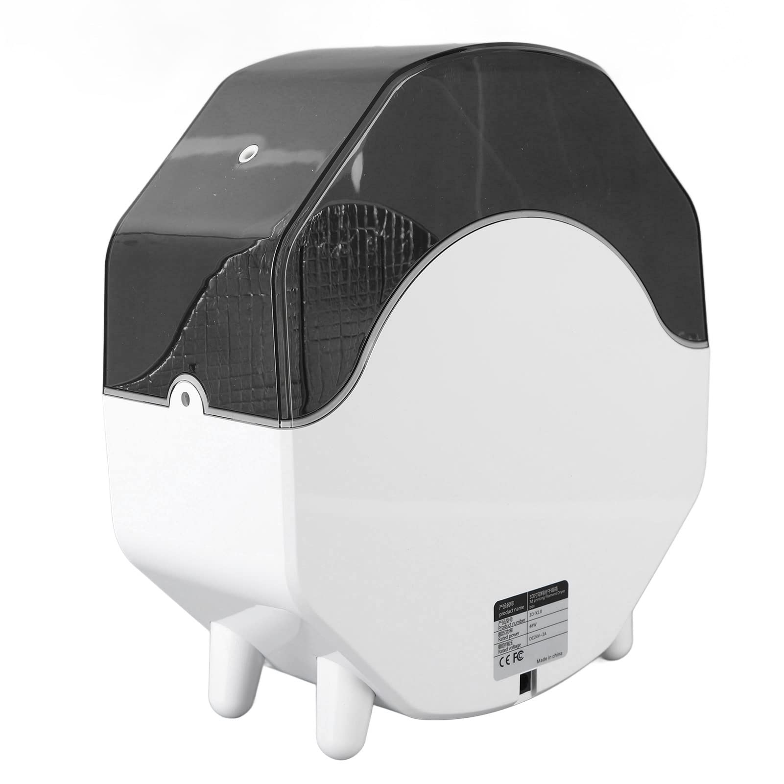 Secador de Filamentos de Impresora 3D con Pantalla LCD, Calefacción de 360 ​​grados, Control de Temperatura de 3 Engranajes, Deshidratador de Filamentos de AC100-240V y Caja