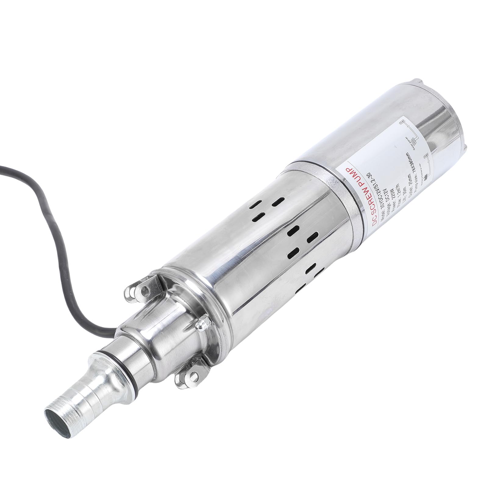 Pompa Solare per Pozzo Profondo da 220 W Prevalenza 98 Piedi 5,4 GPM, Pompa Sommergibile in Acciaio Inossidabile, Kit Solare con Controller per Irrigazione Agricola Domestica, Kit per Pozzo