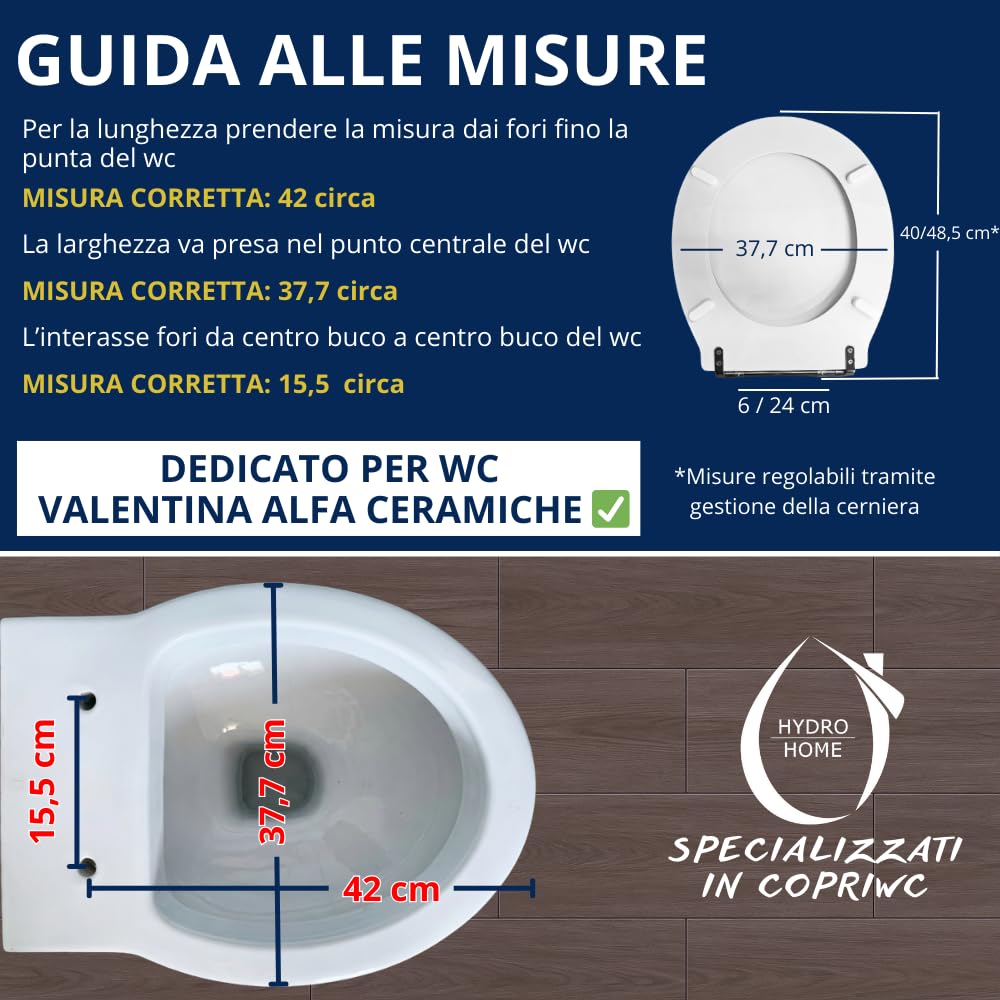 Copriwater Panorama G.S.I. legno rivestito in resina poliestere bianco