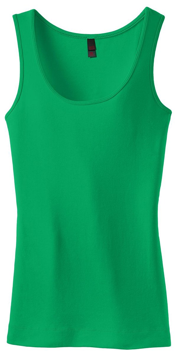 Green Racerback Tank Tops For Women District Juniors Ribbed Tank