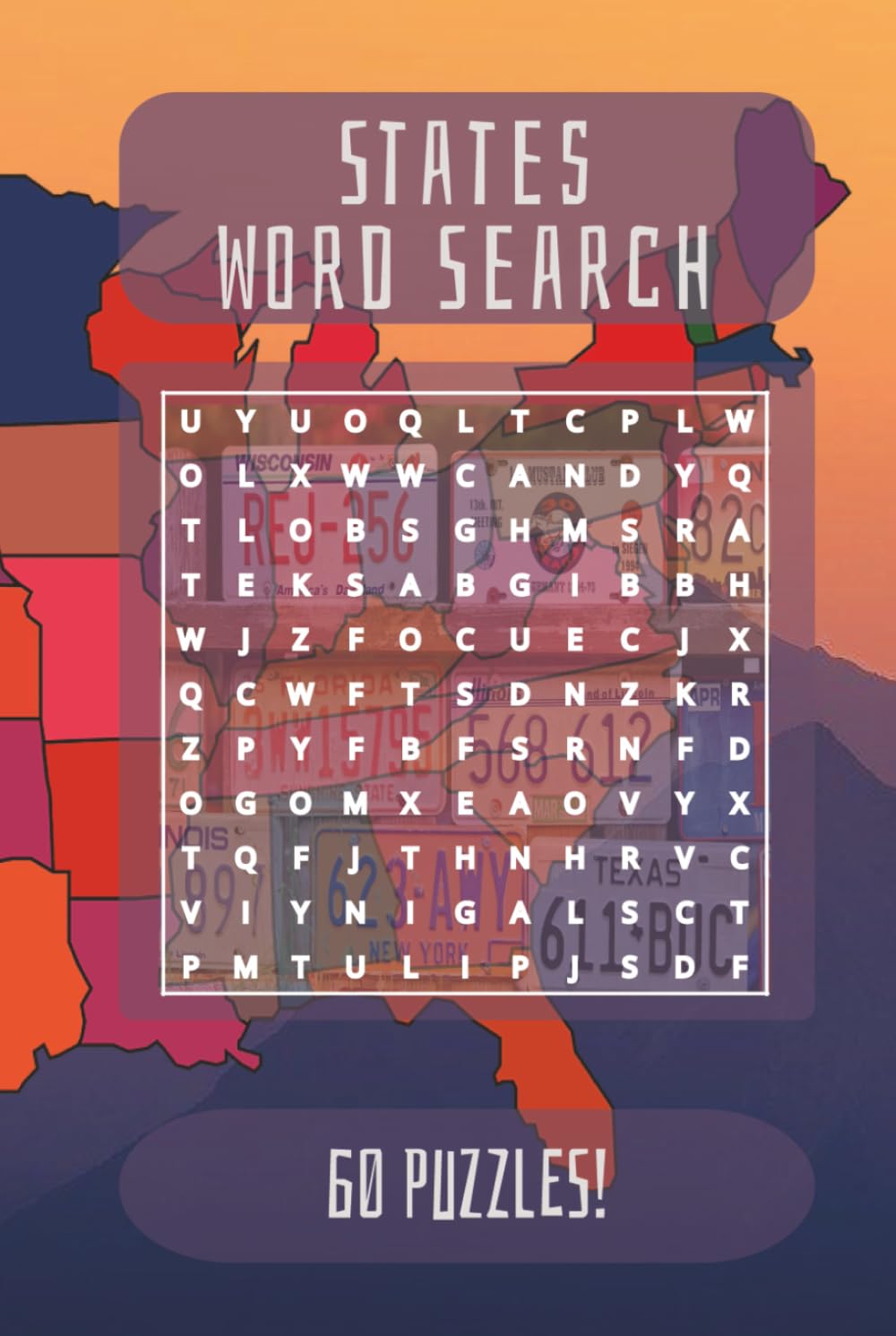 States Word Search: 60 Engaging Puzzles Featuring U.S. States, Cities, Landmarks, and Geography