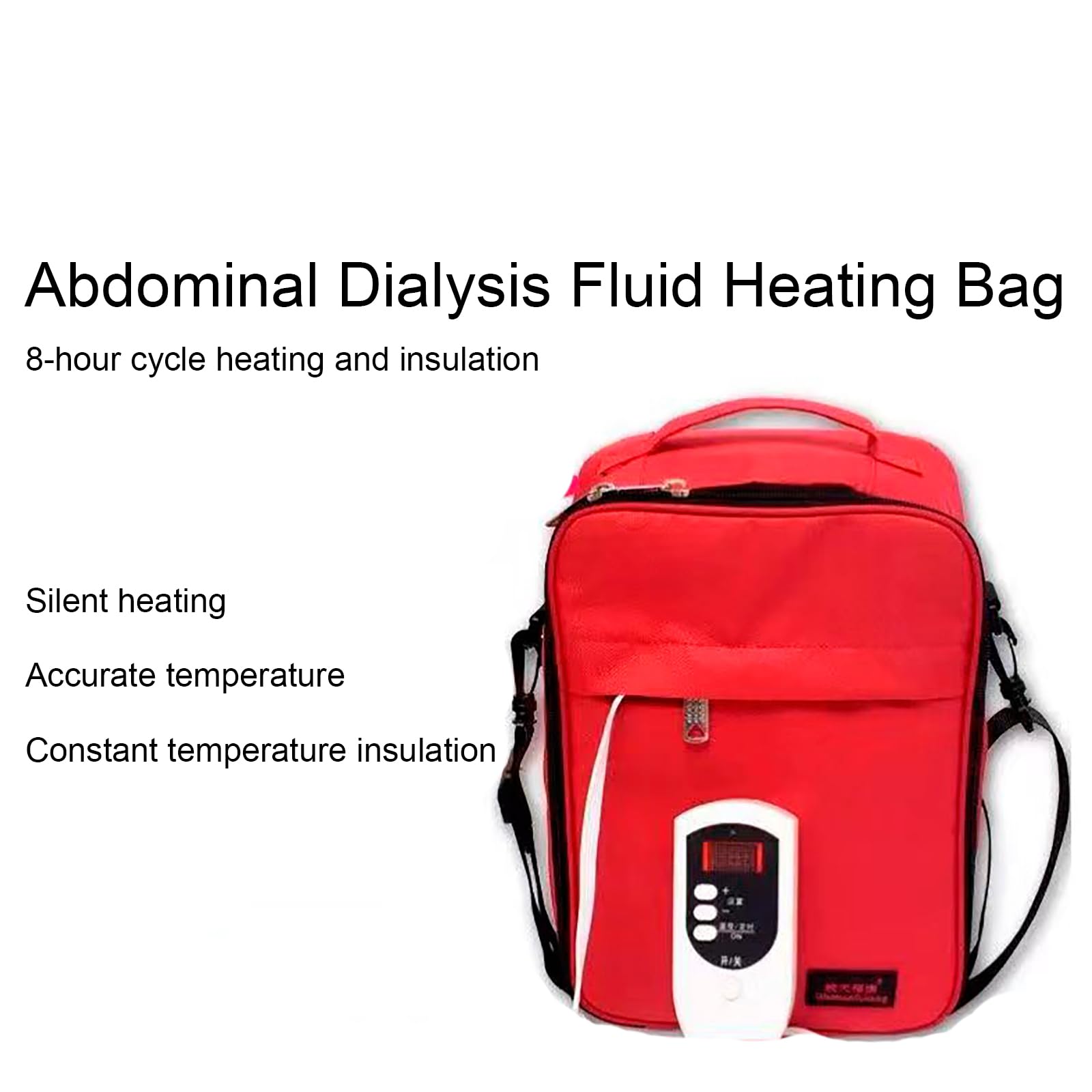 Borsa riscaldante per fluido per dialisi peritoneale, 2,5 l, a temperatura costante, con funzione di temporizzazione, per uso domestico