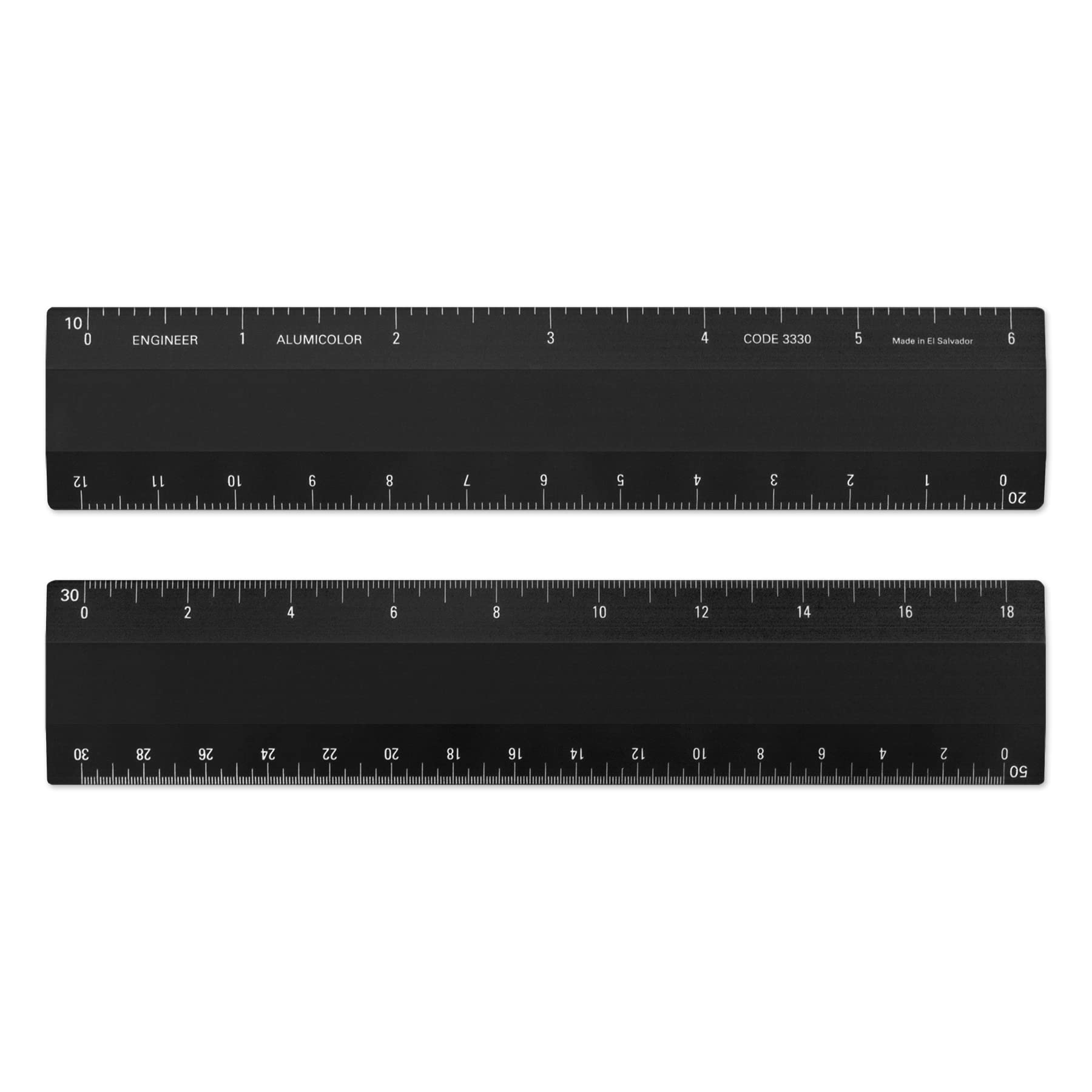 Snapklik.com : Alumicolor Engineer Ruler Scale W/ 4 Bevel Design For ...