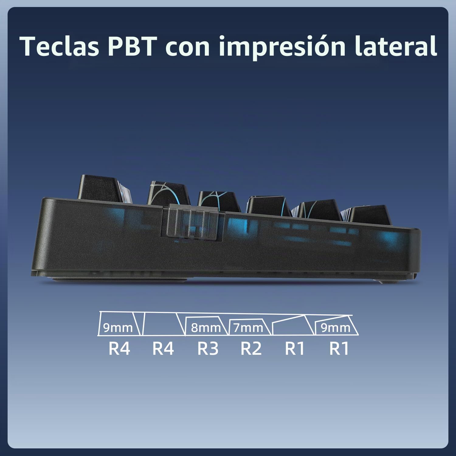 ZORNHER Teclado mecánico inalámbrico ZH980, teclado cremoso al 95 % con teclado numérico, teclado para juegos con teclado numérico, PC de telaraña, interruptores lineales de sonido cremoso, tamaño