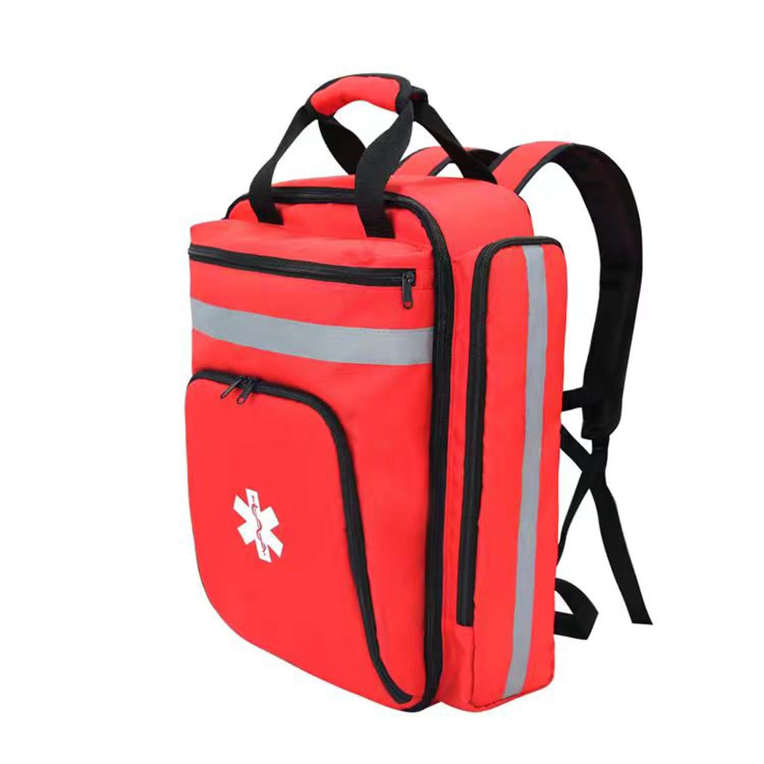 Mochila Profesional De Primeros Auxilios Vacía, Bolsa Médica, Bolsa De Emergencia con Reflectante, para Rescate, Táctica, Cuidados, Paramédico, Visita Domiciliaria