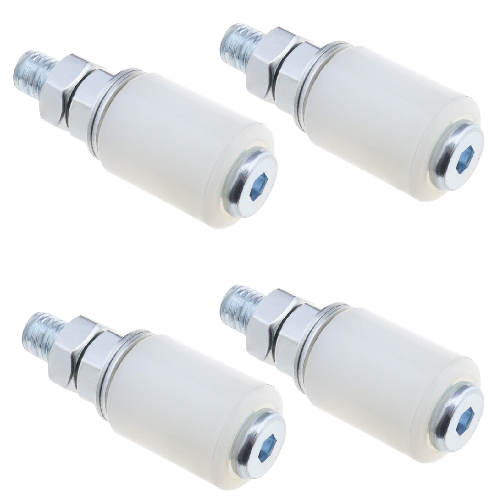 ECSiNG 4Pcs Nylon Roller Sliding Door Roller Sliding Barn Door Floor Guide Roller Door Accessories for Sliding Doors Electric Doors Garage 30x40mm