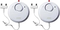 Vista 5 de SABRE sensor de alarma de fugas o desborde de agua, con cables, sirena de 110 dB – Fácil instalación propia
