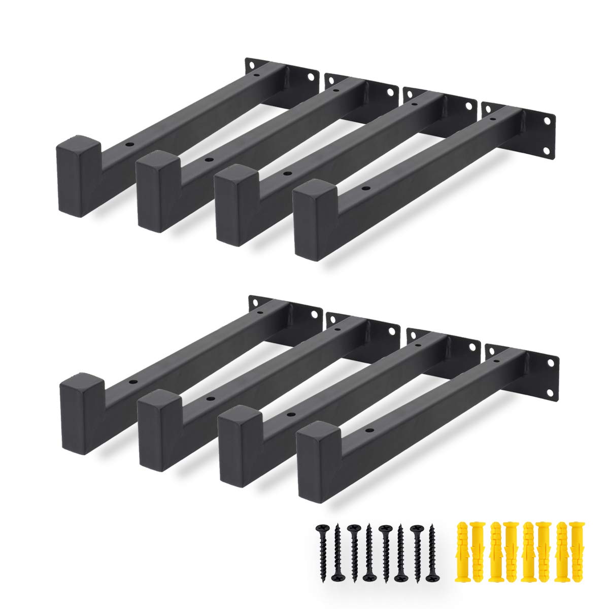Buy AddGrace Shelf Brackets 8 Pack Heavy Duty Floating Shelf Brackets