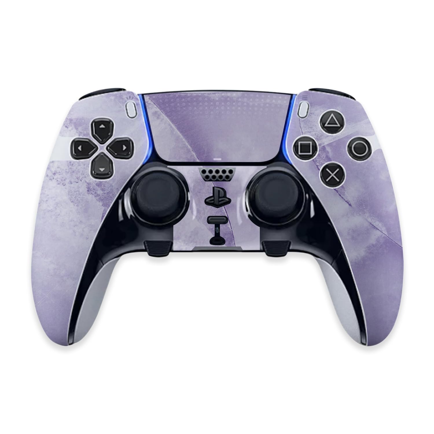 MightySkins Skin Compatible with PS5 DualSense Edge Controller - Round Amethyst | Protective, Durable, and Unique Vinyl Decal wrap Cover | Easy to Apply & Change Styles | Made in The USA
