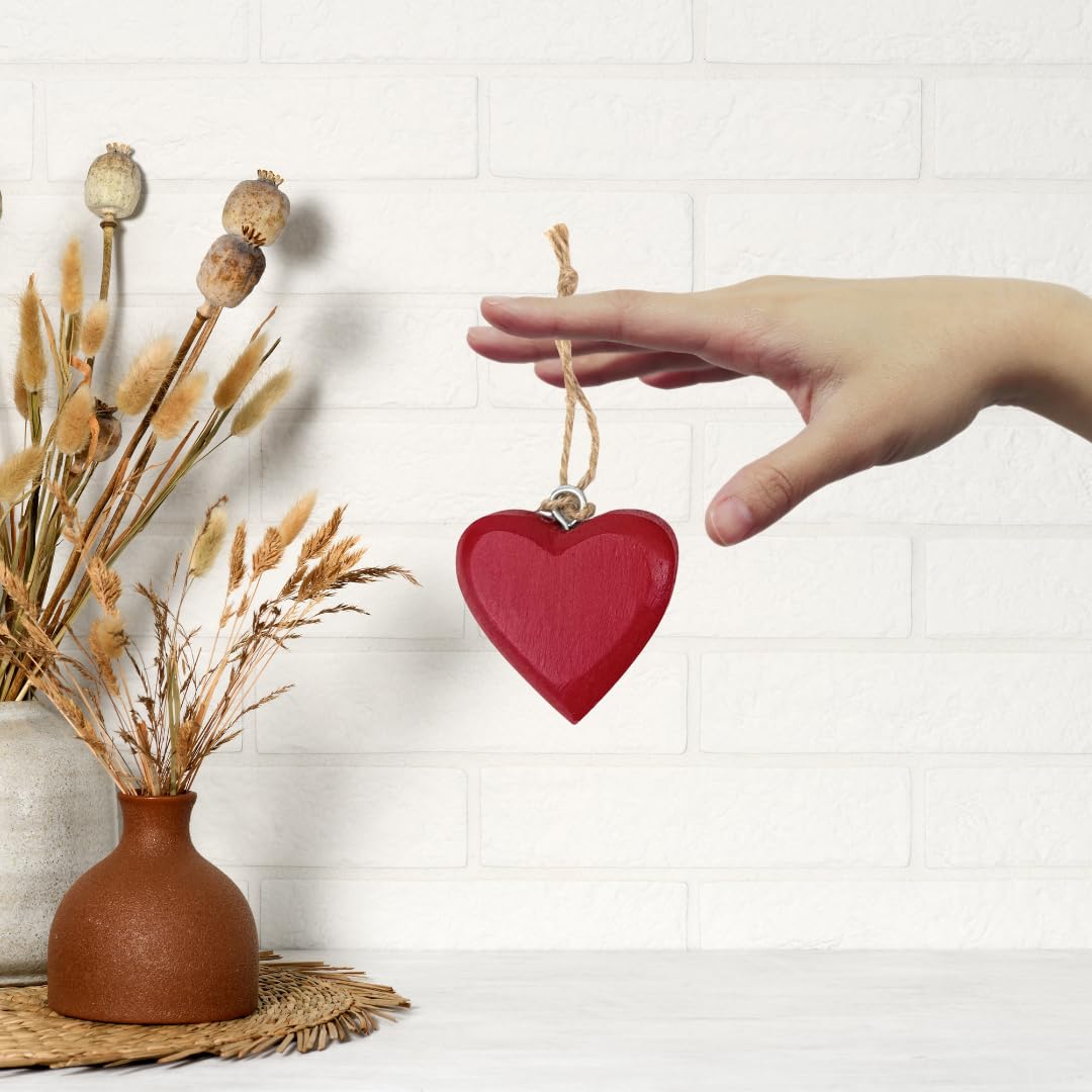 Royal Kraft Set Di 6 Timbri In Legno Con Motivi Cuore E Pavone - Per Stampa Su Tessuto, Carta, Argilla E Fai Da Te Creativo