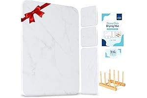 Premium Kitchen Stone Dish Drying Mats Made with Absorbent Materials