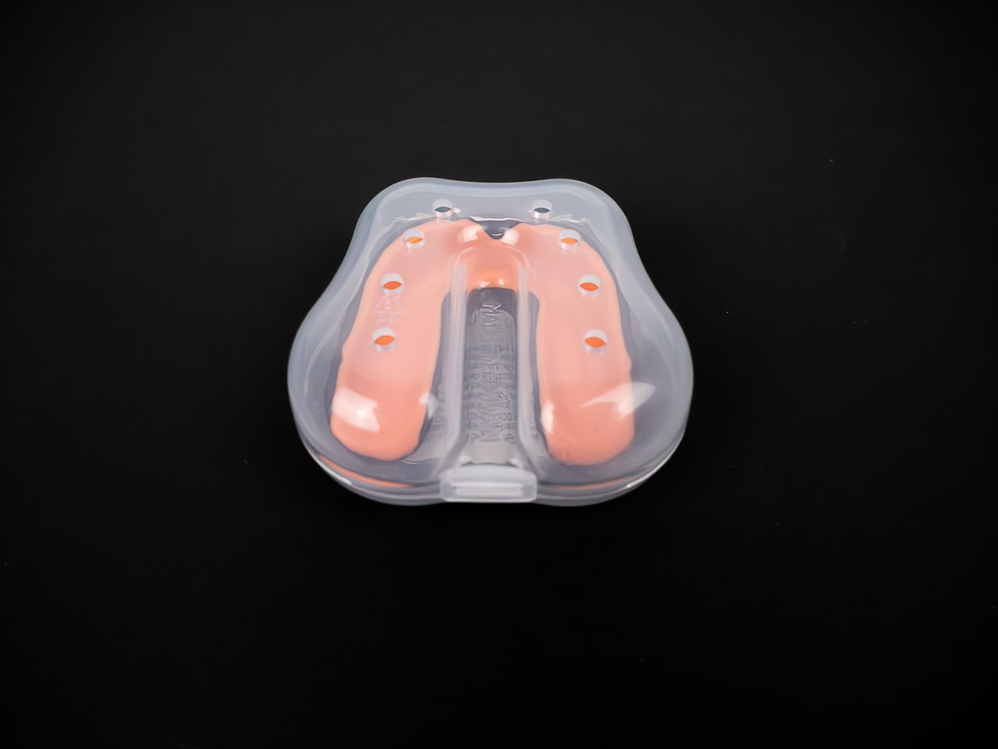 Protège-dents GEL Noir/Orange Senior METAL BOXE