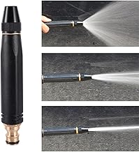 JEBISON ||Portable High Pressure Washing Water Gun||Direct Spray Gun|| New Direct Spray Car Wash Water Gun||Car Wash Garden Watering Tool||Black High Pressure||(Black Nozzle) (BLACK NOZZLE)