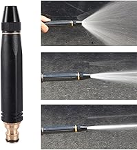 ALLCOVE Water Spray Gun Car Wash Nozzle High Pressure Nozzle for 1/2" Hose Pipe High Pressure Water Gun Nozzle Adjustable Car Washer Gun Jet Spray for Car Wash Water Spray Nozzle for Garden & Window