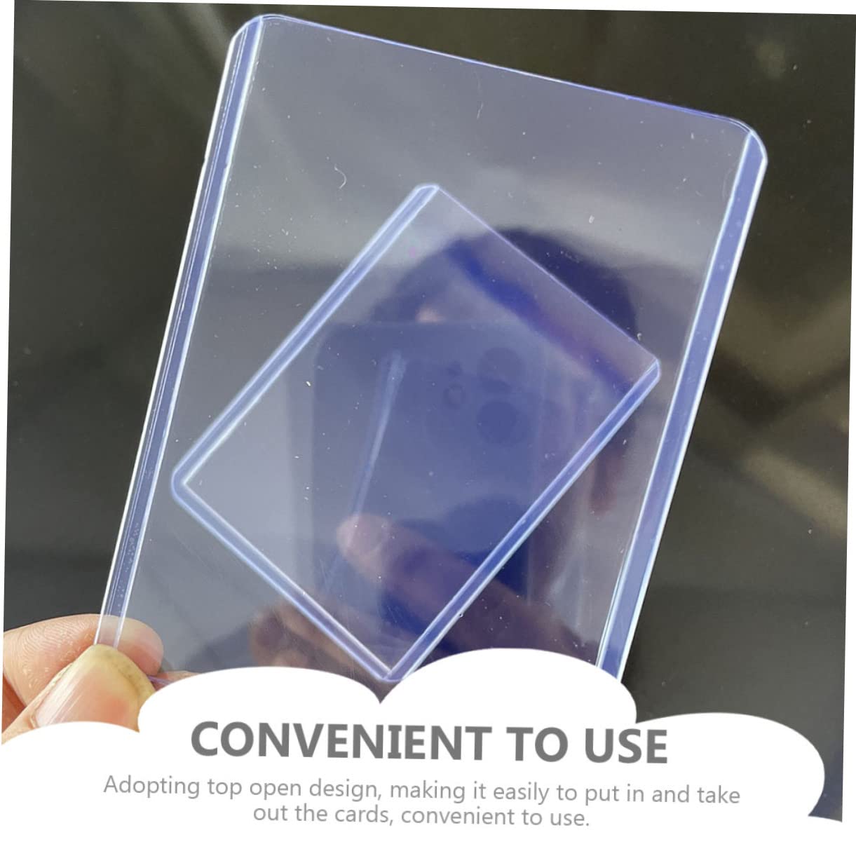 Bustine Protettive per Carte Pvc Trasparenti 100 Pezzi Blu