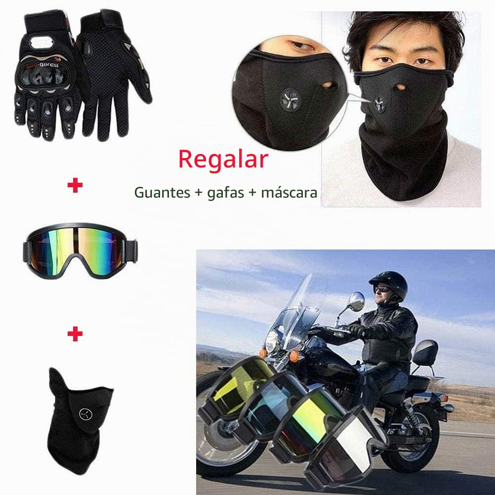 Casco integral de motocross para niños y adultos, casco integral de motocross con gafas, guantes, protección facial