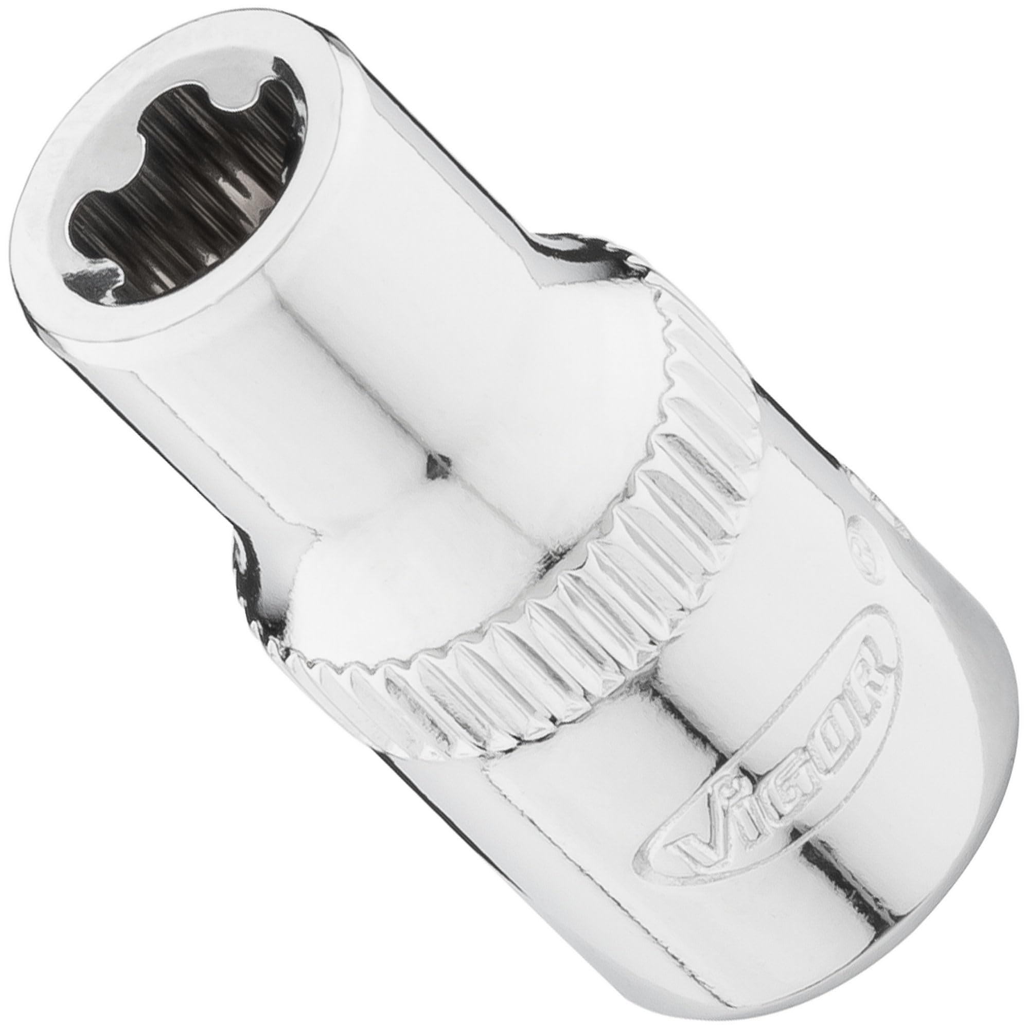 ViGOR T-Plus socket spanner insert V7920-EPR7, 1/4 inch socket spanner insert EPR7, durable and robust, ideal for workshops and DIY enthusiasts