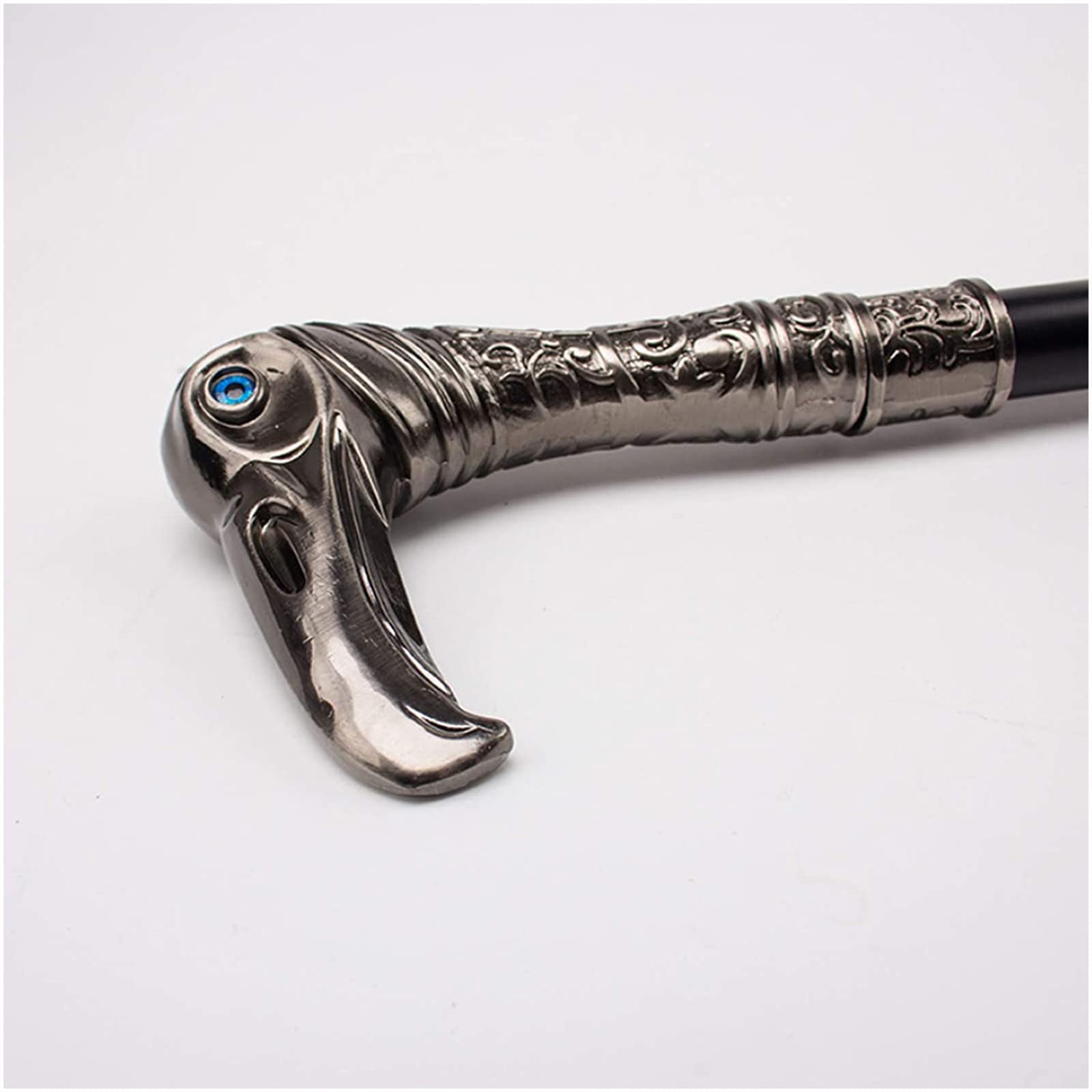 Metalowa laska do chodzenia, dekoracyjna laska do cosplay, symbol siły i siły, stylowe i solidne wsparcie do codziennego użytku