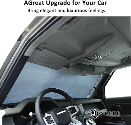 Miniatura 6 de YIWANG Parasol plegable para parabrisas de automóvil, reflector de rayos UV para ventana delantera y ventana completa para Land Rover Defender 90