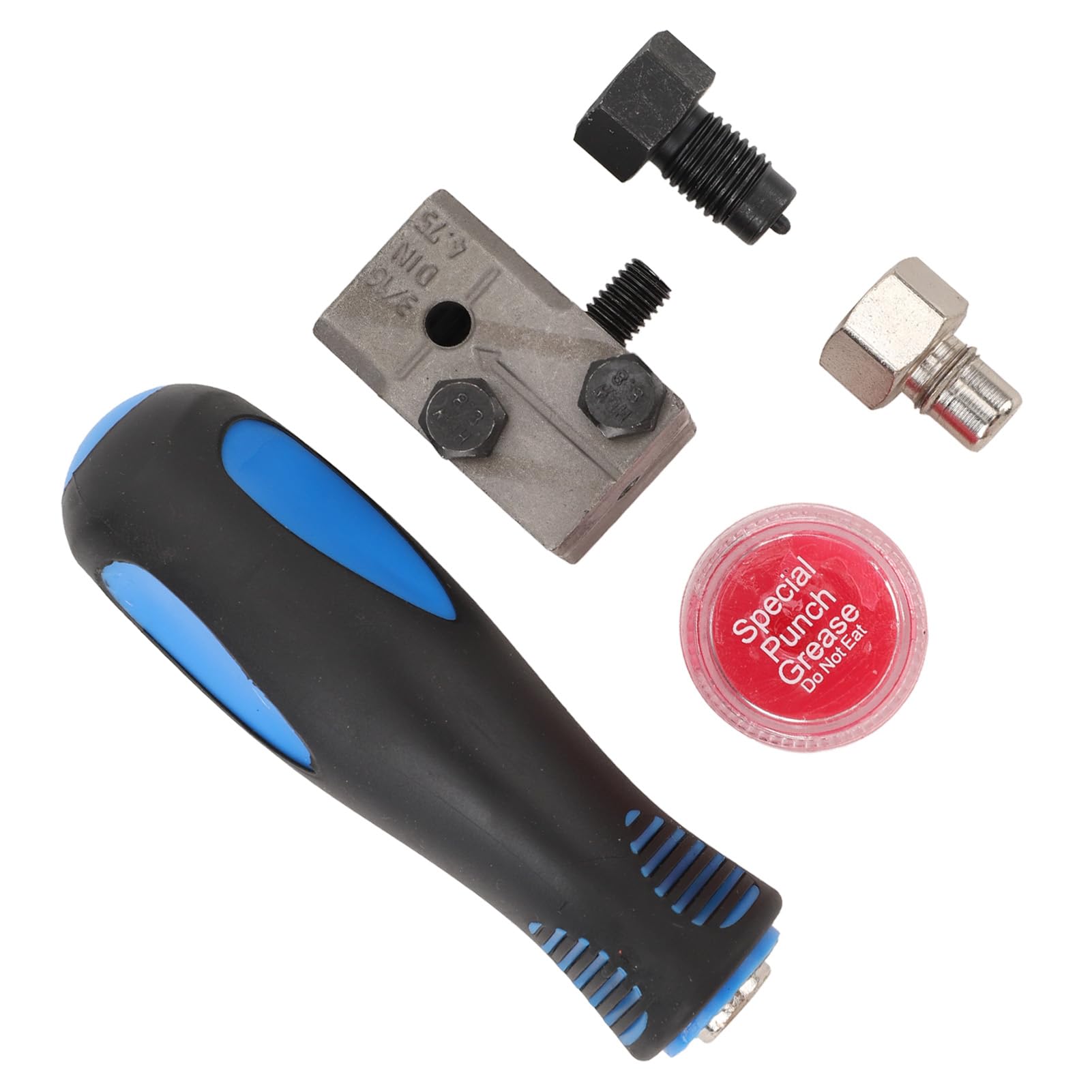 UPALDHOU Brake Line Flaring Tool, 3/16 Inch Double Flaring Tool Metal Handbrake Line Double Flaring Tool for Motorcycles Motor Vehicles Trucks