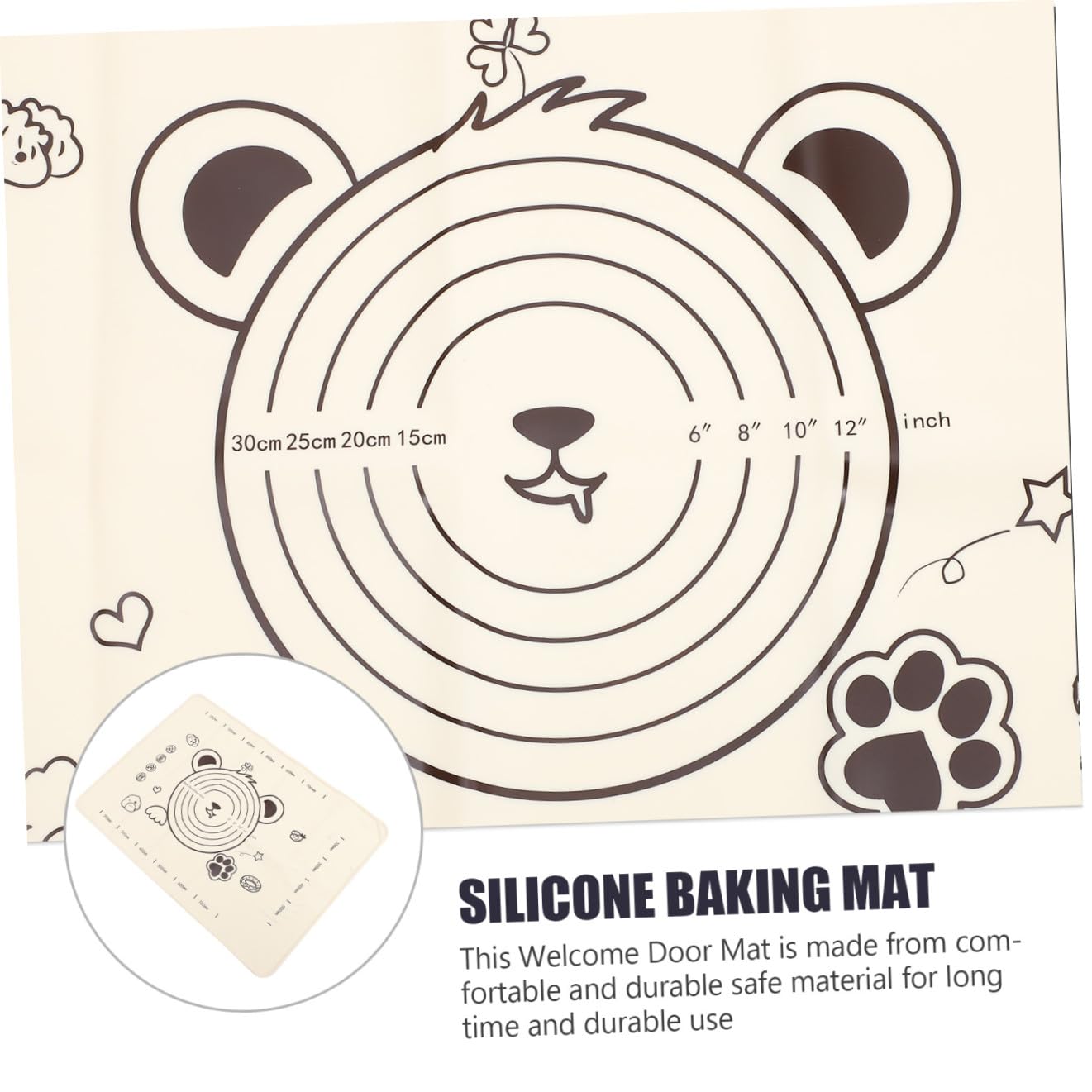 WOONEKY Alfombrilla De Antideslizante De De Alimenticio Para Repostería y Cocina Esterilla Multifuncional Para y Diseño Tapete Resistente Adherente