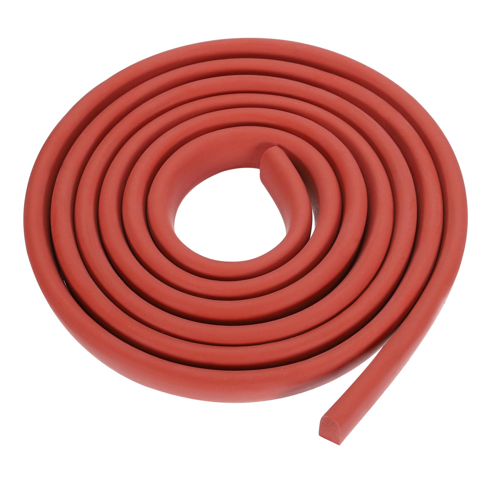 sourcing map 2 Meters Foam Backer Rod, 8 x 15mm D-shaped Solid Joint Filler, Foam Seal Strip for Caulk Saver, Rope Caulk Cement Crack Filler, Red