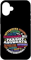 Vista 22 de iPhone 16 Parent Advocate Back to School Teacher Appreciation Week Case