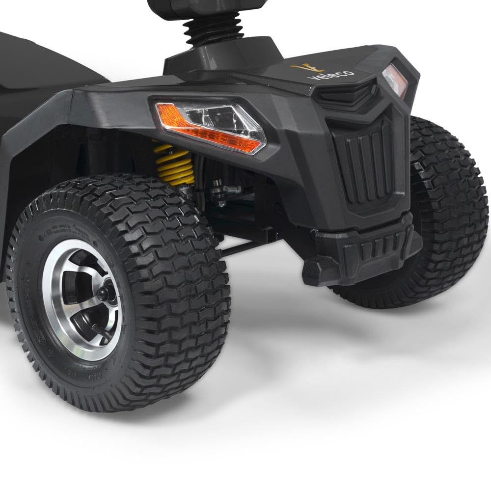 VELECO SHARPY PRO – Czterokołowy pojazd z mocnym silnikiem, wyposażony w duże opony (Czarny)