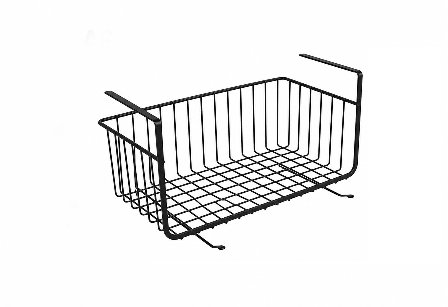 Under Cabinet Hanging Storage Basket, Under Shelf Organizer Rack, Metal Wire Basket for Kitchen Cabinet, Pantry, Closet, Refrigerator Shelf, Space Saving Organizer-image-13