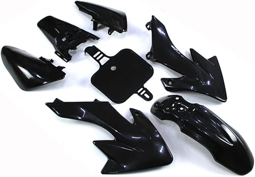 Miniatura 5 de Kit de carenado de plástico negro de TC-Motor Moto de cross