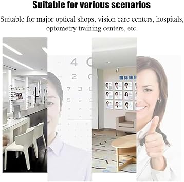 Optical Instrument Chin Rest, Vision Training Forehead Bracket Height Adjustable Curved Ergonomic Chin Support for Hospitals, Ophthalmology