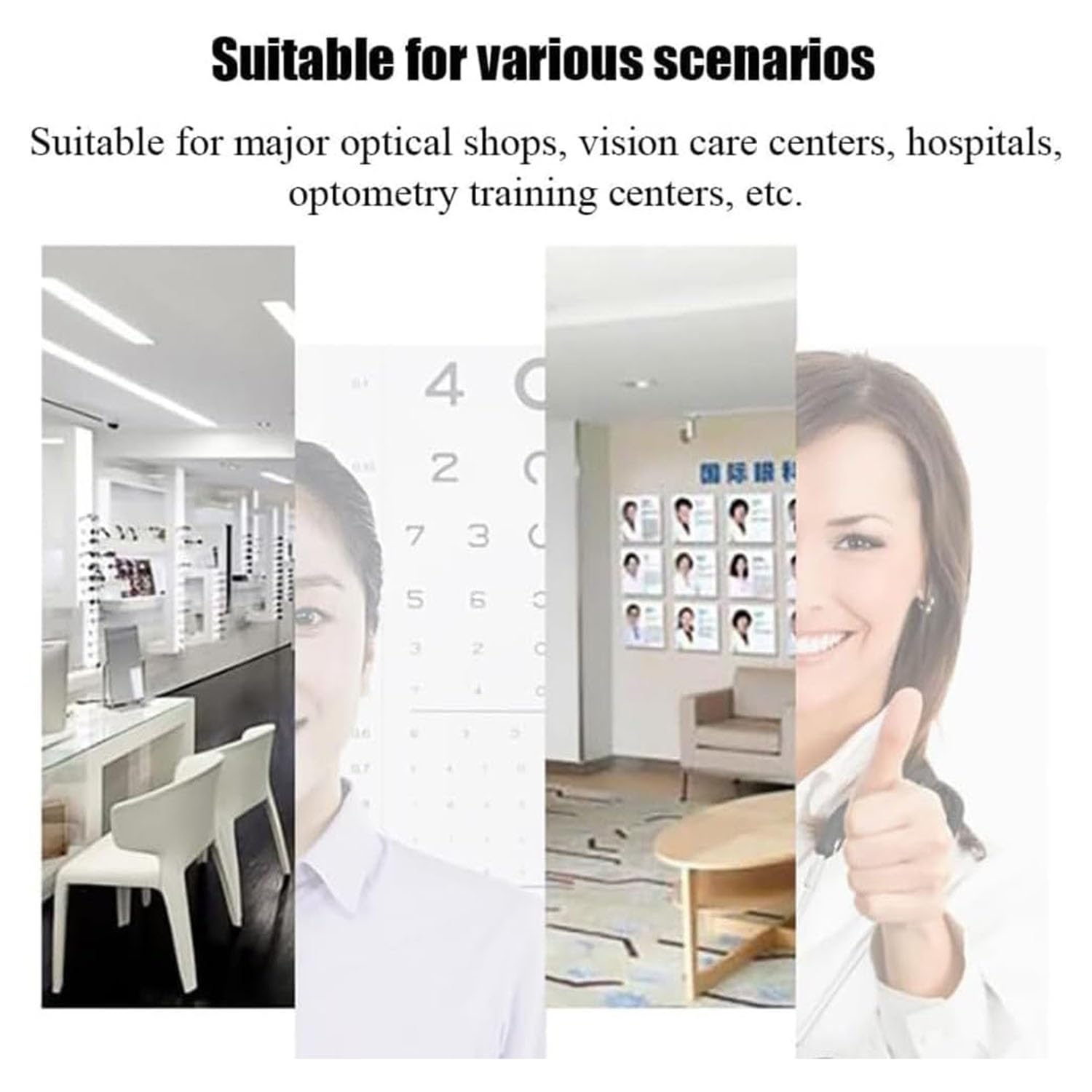 Support Frontal d'entraînement à la Vision, Mentonnière Ergonomique réglable en Hauteur for Ophtalmologie