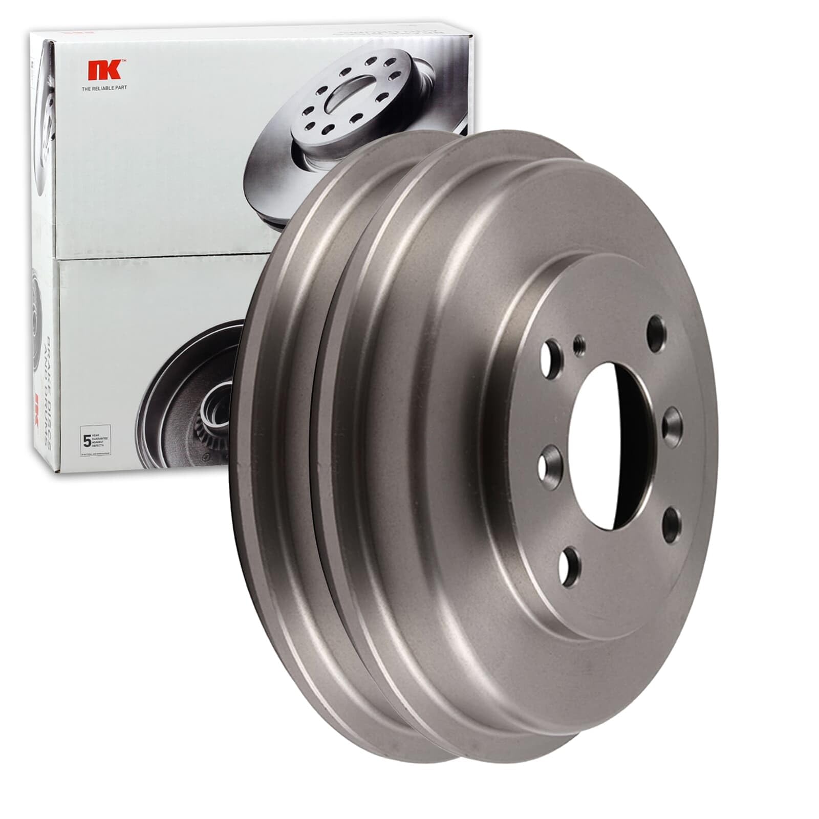 2X NK 200mm Bremstrommeln hinten | 2x 252547 Kompatibel mit Fiesta Stufenheck,fiesta VI (CB1, Ccn),fiesta VI Van,ka III (uk, Fk),ka III Stufenheck (tk, Fk)