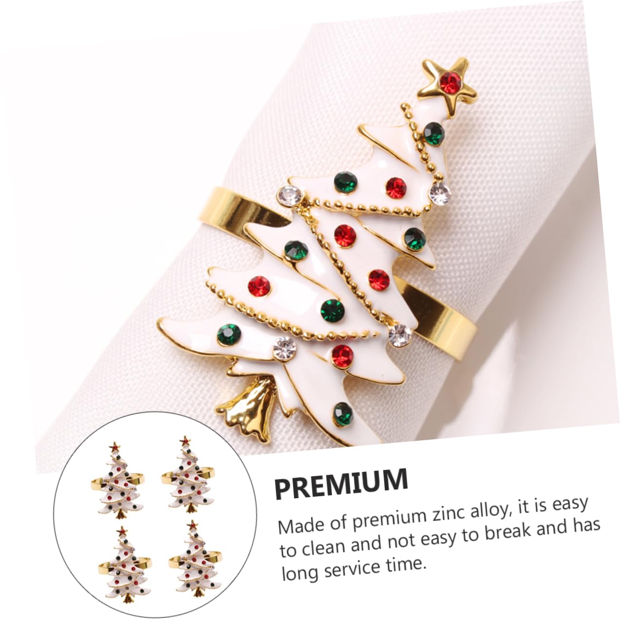 Alipis 20 Pièces Ronds de Serviette de Noël Decoration Table Noel Decoration Noel Table fermoirs pour Serviettes Accessoires de Table de Noël décoration Boucle de Serviette décor de Noël