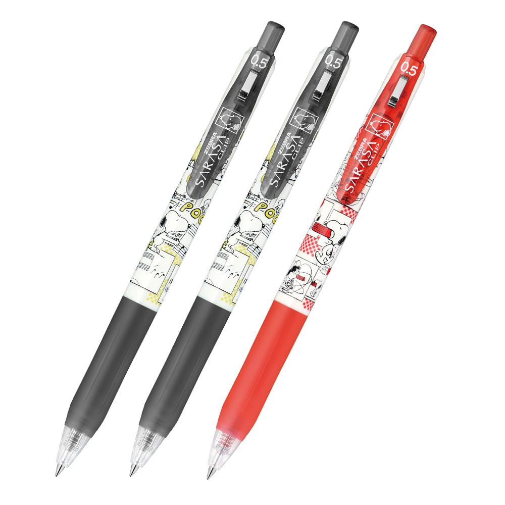 Amazon | ゼブラ スヌーピー ジェルボールペン サラサクリップ 0.5mm